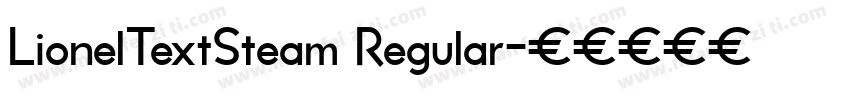 LionelTextSteam Regular字体转换
